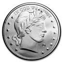 1 oz Silver Round - Barber Design