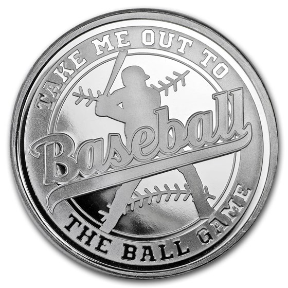 1 oz Silver Round - Baseball 1 oz Silver Round - Baseball