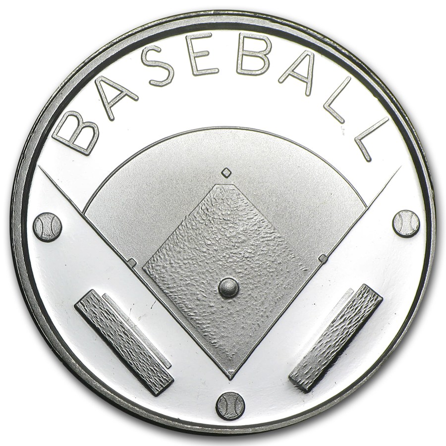 Buy 1 oz Silver Round - Baseball | APMEX