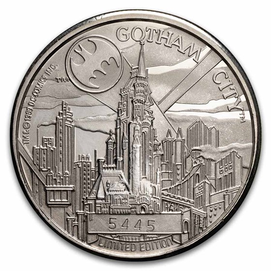 1 oz Silver Round - BATMAN (50th Anniversary, Gotham City) 1 oz Silver Round - BATMAN (50th Anniversary, Gotham City)