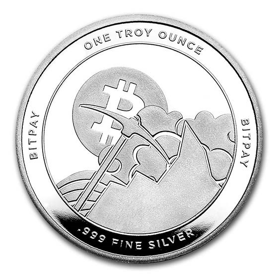 1 oz Silver Round - Bitcoin Round (BitPay)
