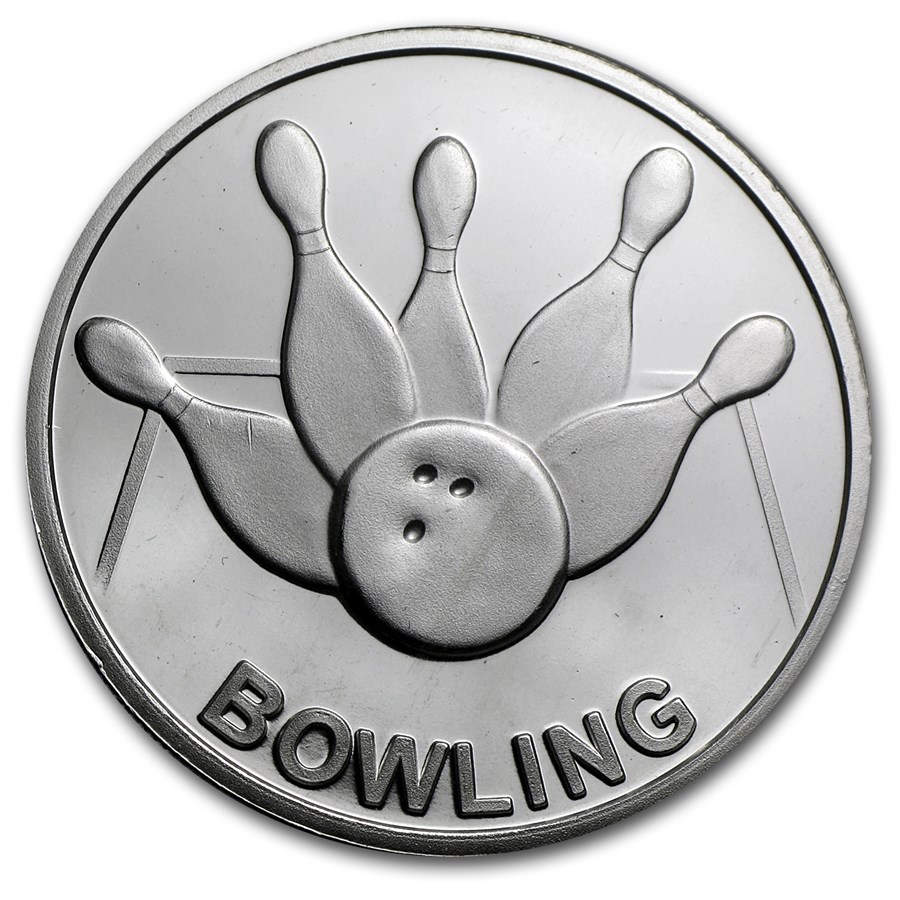 Buy 1 oz Silver Round Bowling APMEX