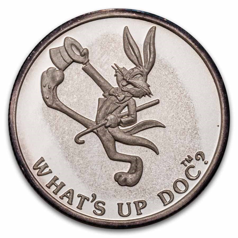 1 oz Silver Round - Bugs Bunny (What's Up Doc?, w/Box & COA)