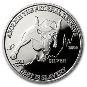 1 oz Silver Round - Bull Variety (2009) 1 oz Silver Round - Bull Variety (2009)
