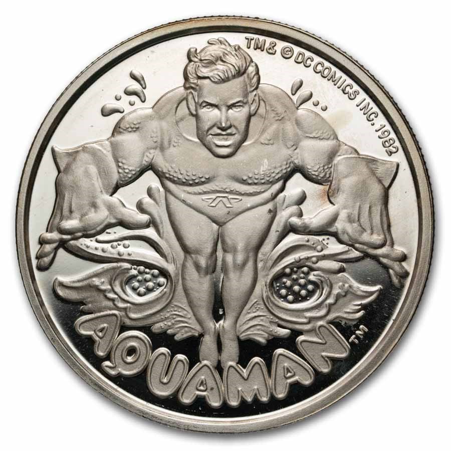 1 oz Silver Round - Cartoon Celebrities (Aquaman)