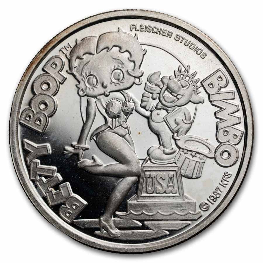 Buy 1 oz Silver Round - Cartoon Celebrities (Betty Boop) | APMEX