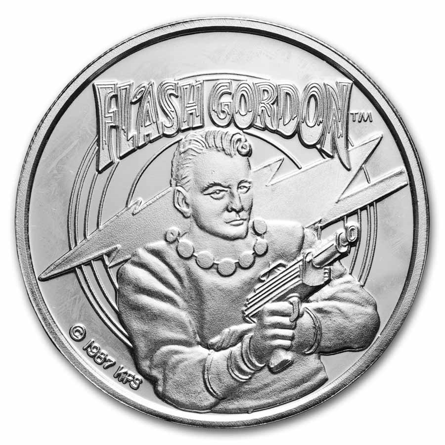 1 oz Silver Round - Cartoon Celebrities (Flash Gordon)