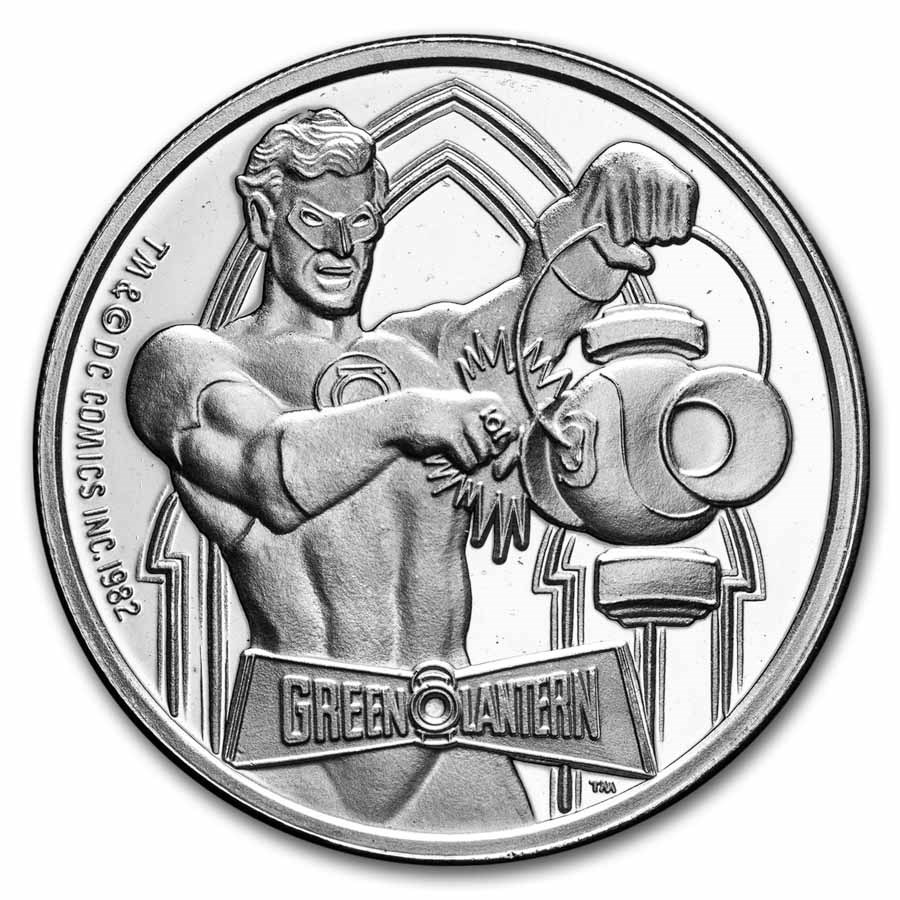 1 oz Silver Round - Cartoon Celebrities (Green Lantern)
