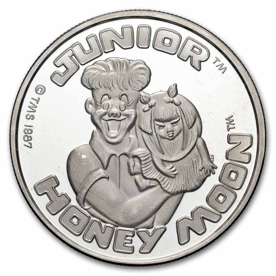 1 oz Silver Round - Cartoon Celebrities (Junior & Honey Moon)