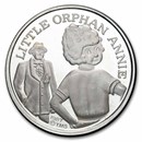 1 oz Silver Round - Cartoon Celebrities (Little Orphan Annie)