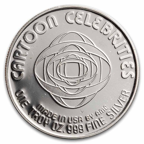 1 oz Silver Round - Cartoon Celebrities (Plastic Man)