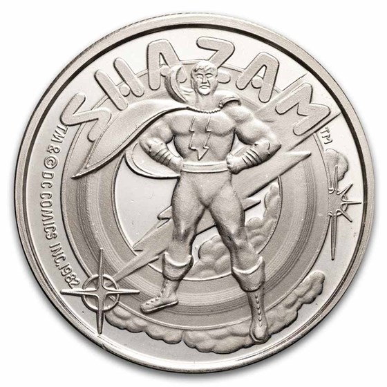 1 oz Silver Round - Cartoon Celebrities (Shazam) 1 oz Silver Round - Cartoon Celebrities (Shazam)