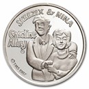 1 oz Silver Round - Cartoon Celebrities (Skeezix & Nina)