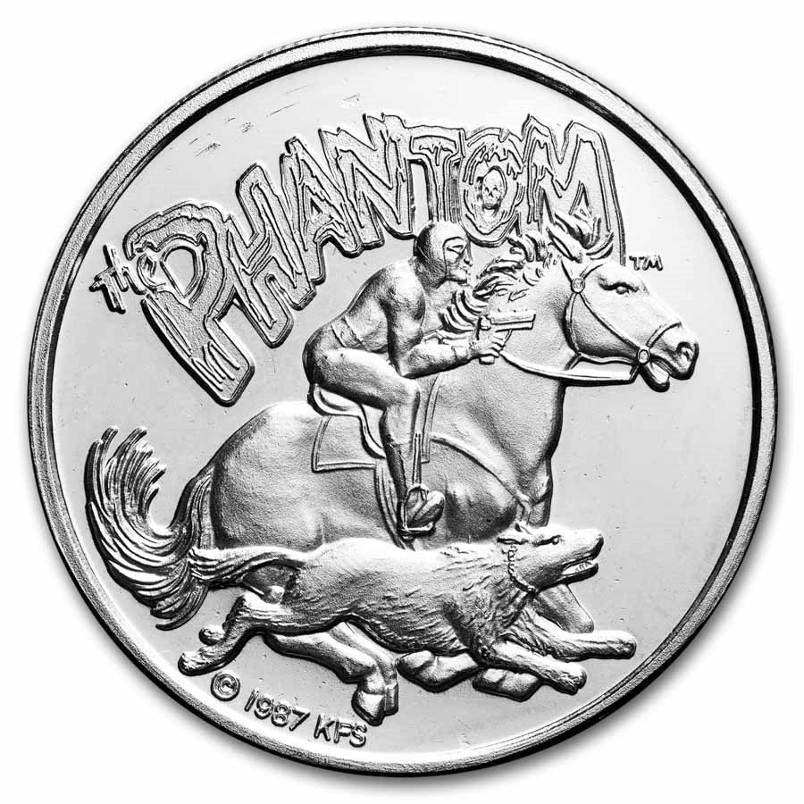 1 oz Silver Round - Cartoon Celebrities (The Phantom)