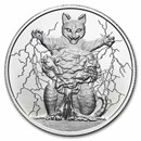 1 oz Silver Round - Cataclysmic (Purrfectly Silver Series)