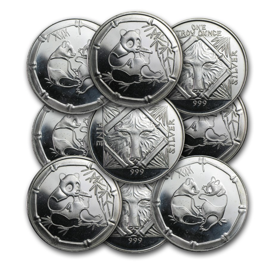 1 oz Silver Round - Chinese Panda Bear
