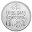1 oz Silver Round - Church Scene "Christmas Begins With Christ"