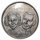1 oz Silver Round - Clark Gable & Carol Lombard