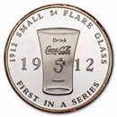 1 oz Silver Round - Coca Cola (1912 Flare Glass)
