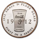 1 oz Silver Round - Coca Cola (1912 Flare Glass)