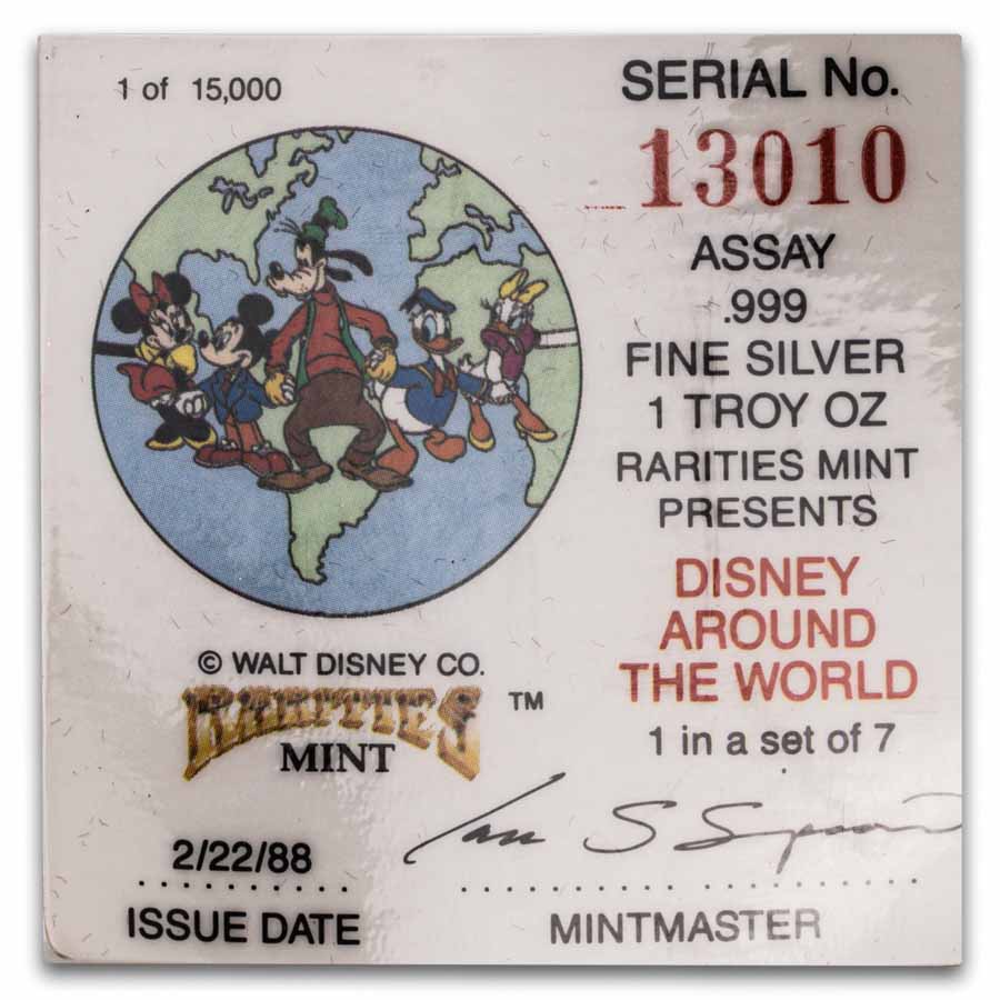 Buy 1 oz Silver Disney/Around the World Round | APMEX