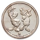 1 oz Silver Round - Disney/Donald & Daisy