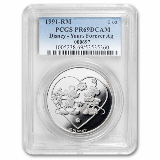 1 oz Silver Round - Disney Yours Forever (4th Ed., PR-69 PCGS)