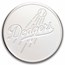 1 oz Silver Round - Dodgers Major League Baseball Team Logo