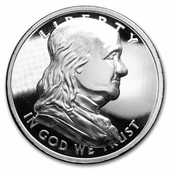 1 oz Silver Round - Domed UHR Franklin Half Dollar (No Capsule) 1 oz Silver Round - Domed UHR Franklin Half Dollar (No Capsule)