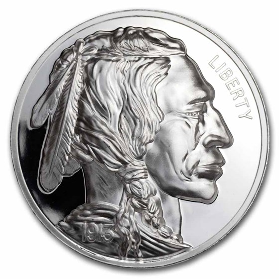 1 oz Silver Round - Domed Ultra High Relief Buffalo Nickel 1 oz Silver Round - Domed Ultra High Relief Buffalo Nickel