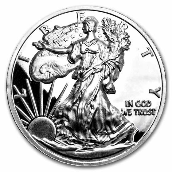 1 oz Silver Round - Domed Ultra High Relief Walking Liberty 1 oz Silver Round - Domed Ultra High Relief Walking Liberty