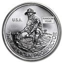 1 oz Silver Round - Engelhard Prospector (Random Year)