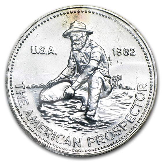 1 oz Silver Round - Engelhard Prospector (Sealed, Toning) 1 oz Silver Round - Engelhard Prospector (Sealed, Toning)
