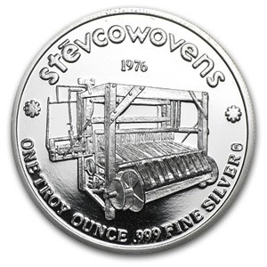 1 oz Silver Round - Engelhard (Stevcoknit/Random Motif)