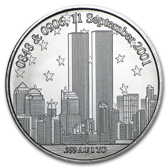 1 oz Silver Round - Forever In Our Heart 9/11 1 oz Silver Round - Forever In Our Heart 9/11