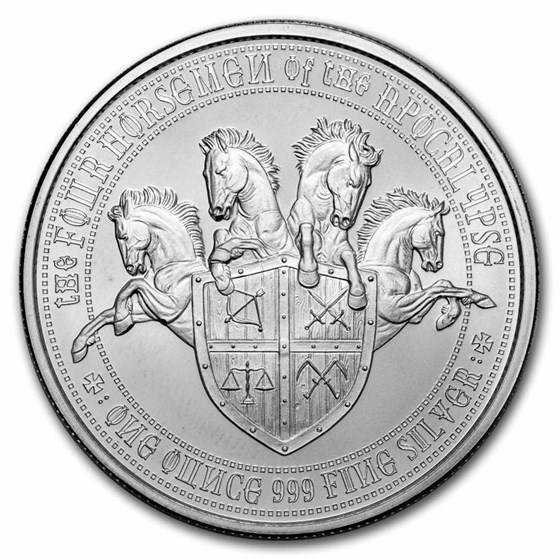 Buy 1 oz Silver Round Four Horseman (Pale Horse of Death) APMEX