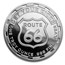 1 oz Silver Round - Get Your Kicks on Route 66