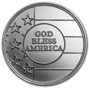 1 oz Silver Round - God Bless America