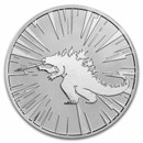 1 oz Silver Round - Godzilla x Kong - Godzilla BU