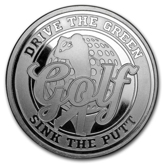 Buy 1 oz Silver Round - Golf | APMEX