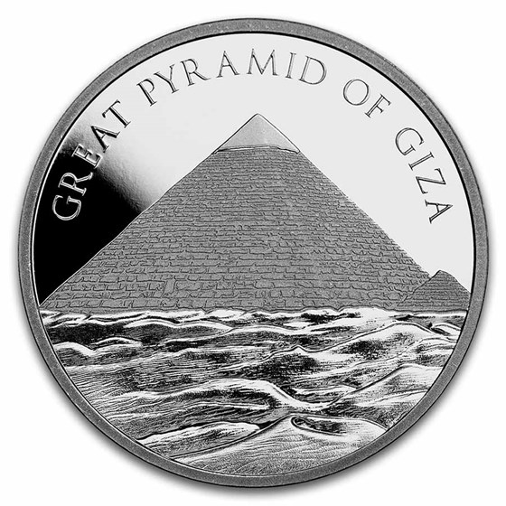 1 oz Silver Round - Great Pyramid of Giza (w/Gift Box Tin)