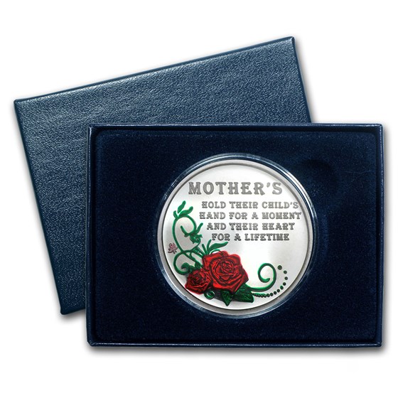 1 oz Silver Round - Happy Mother’s Day (Enameled,w/Box & Capsule) 1 oz Silver Round - Happy Mother’s Day (Enameled,w/Box & Capsule)