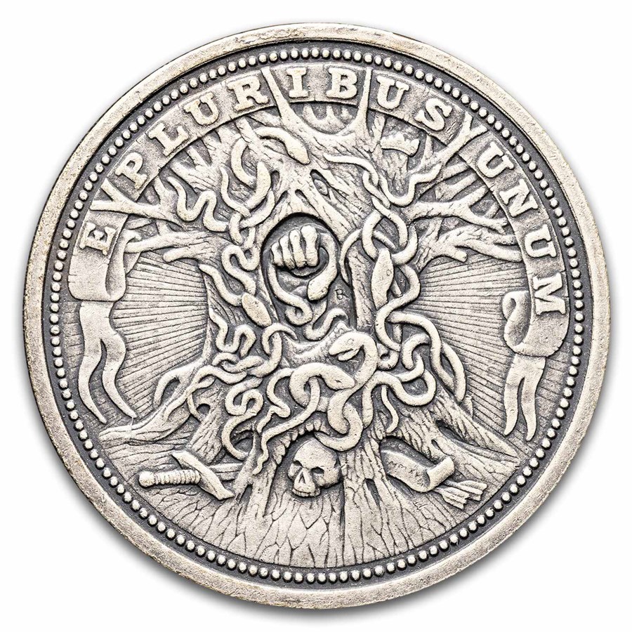 1 oz Silver Round - Hobo Nickel Knight, Death, Devil (No COA)