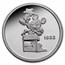 1 oz Silver Round - Hollywood Mickey (1932, Honorary Oscar, Cap.)