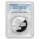 1 oz Silver Round- Hollywood Mickey (Director Mickey, PR-69 PCGS)