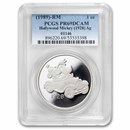 1 oz Silver Round - Hollywood Mickey (Driving Mickey, PR-69 PCGS)