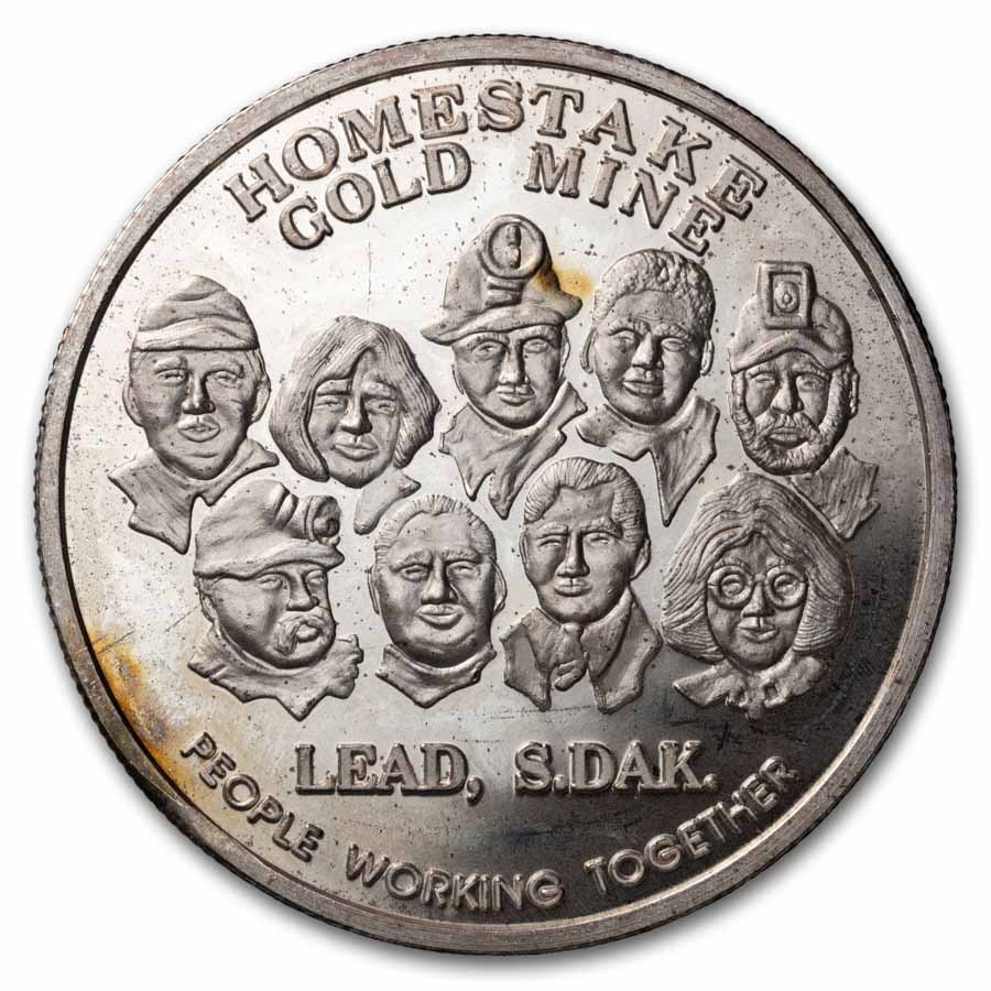 Buy 1 oz Silver Homestake Gold Mine Round | APMEX