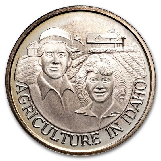 1 oz Silver Round - Idaho (Random Motif) 1 oz Silver Round - Idaho (Random Motif)