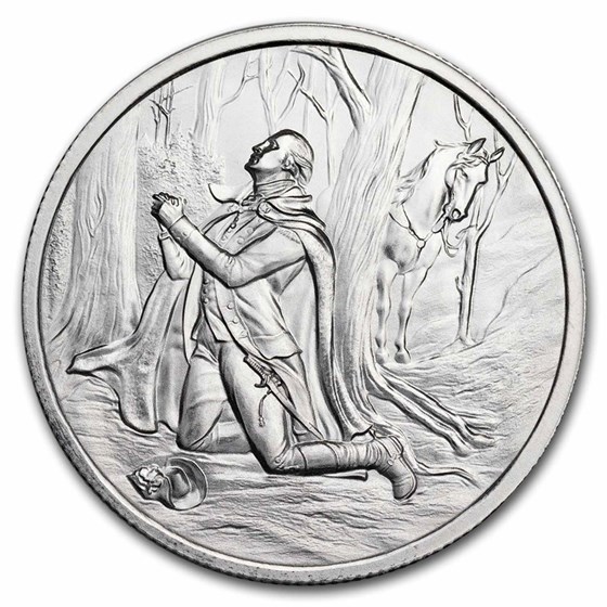 1 oz Silver Round - 'In God We Trust' Prayer at Valley Forge 1 oz Silver Round - 'In God We Trust' Prayer at Valley Forge