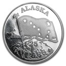 1 oz Silver Round - Johnson Matthey (1984, Alaska)